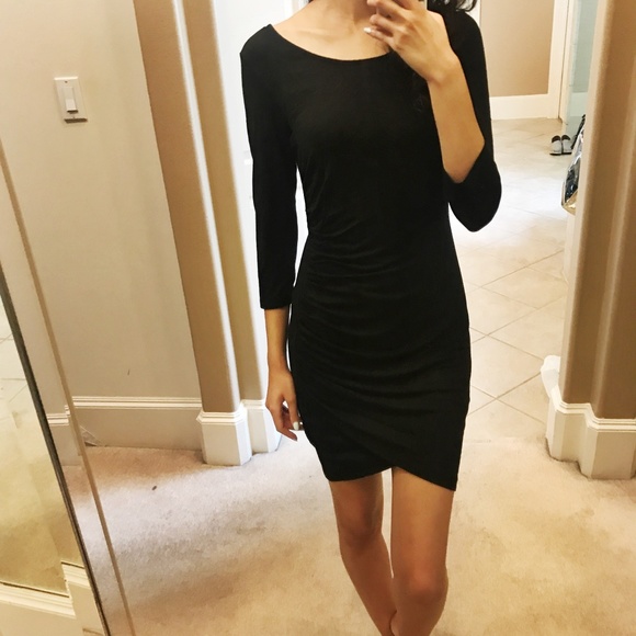 h&m ruched dress